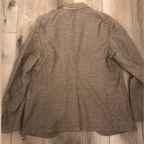 MASSIMO DUTTI Slim Fit Houndstooth Wool Blazer - Picture 9 of 9